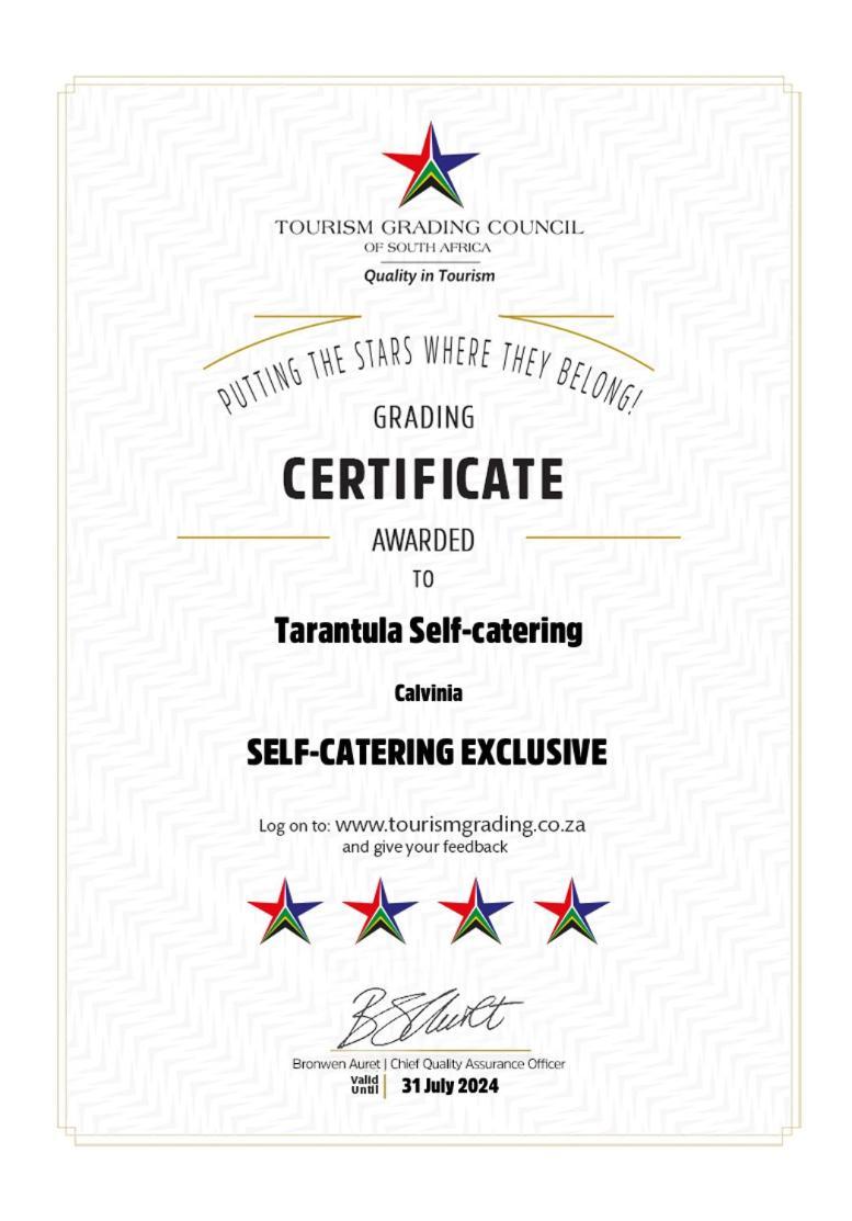 Tarantula Guest House Calvinia Екстер'єр фото